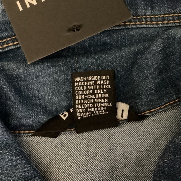 Baccini NWT Women’s Denim Jacket With Sparkle Trim.  Size M - Picture 6 of 6